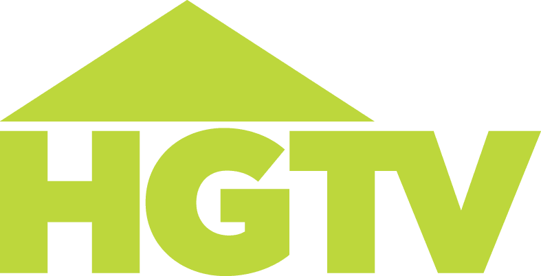 Green HGTV logo with a stylized house roof above the letters.
